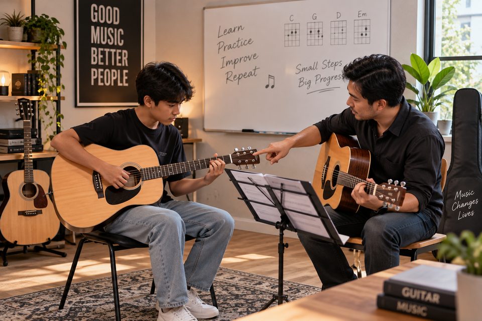 Ruangan Belajar Gitar